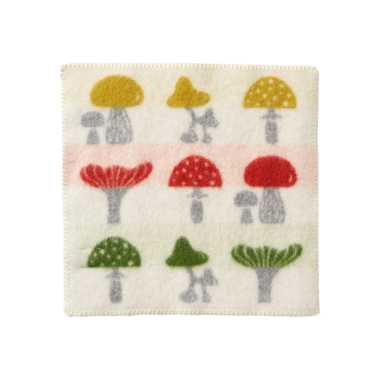 Mushroom seat pad lambswool