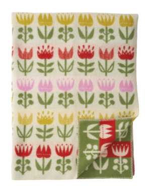 Tulip lambswool blanket