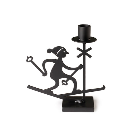 Ski – candle holder