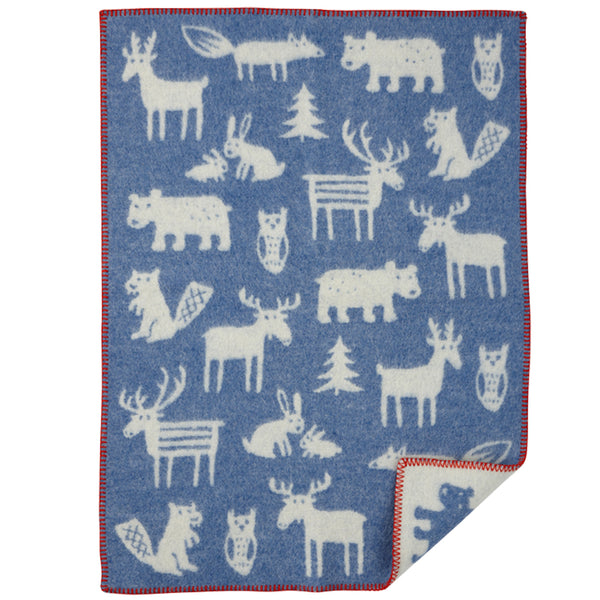 Forest baby wool blanket