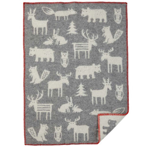 Forest baby wool blanket