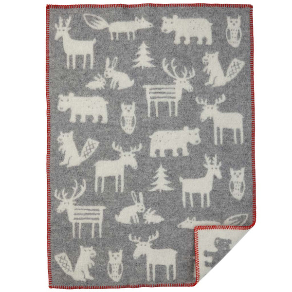 Forest baby wool blanket