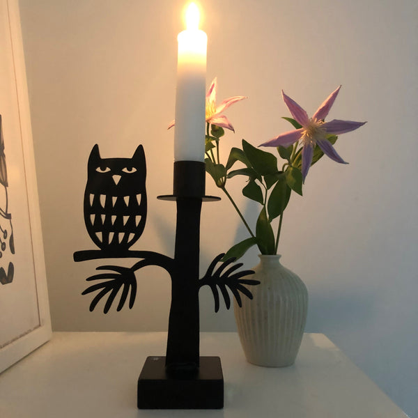 Owl – candle holder