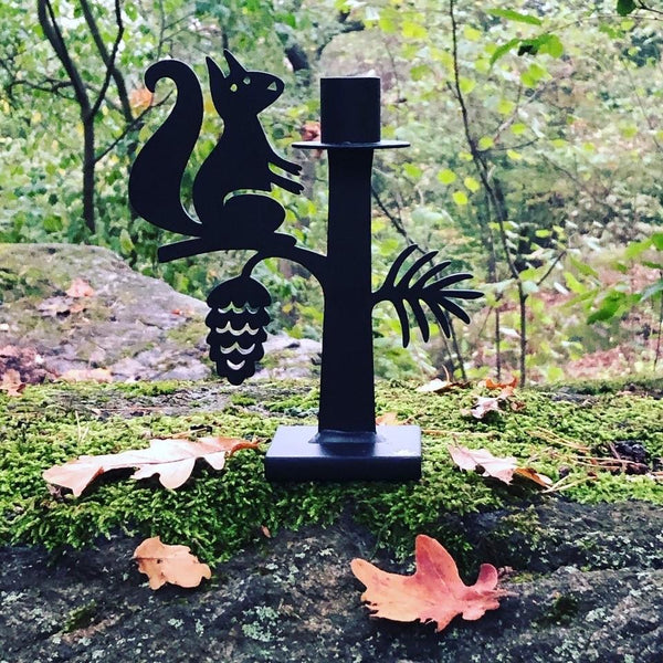 Squirrel – big candle holder
