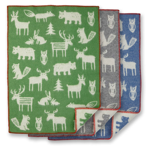 Forest baby wool blanket