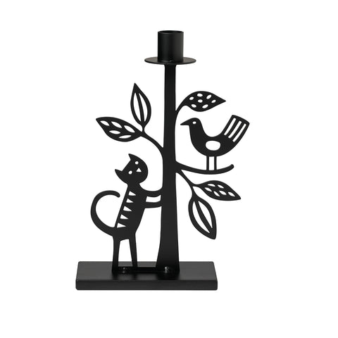The Cat and the tree – medium candle holder